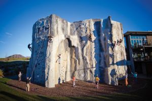 Basecamp Wanaka Climbing Centre offers a standard rock climbing wall with top rope, lead and bouldering inside and outside, as well as Clip 'n Climb.