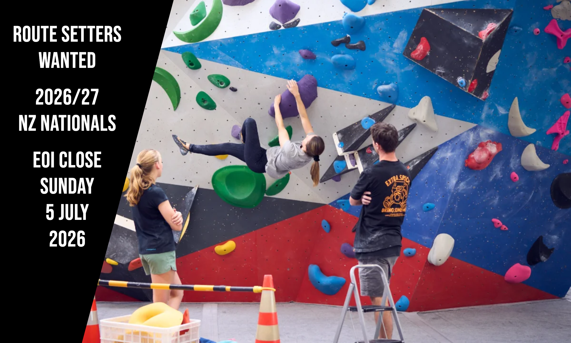 Calling route setters: EOI open for the 2026/27 Nationals