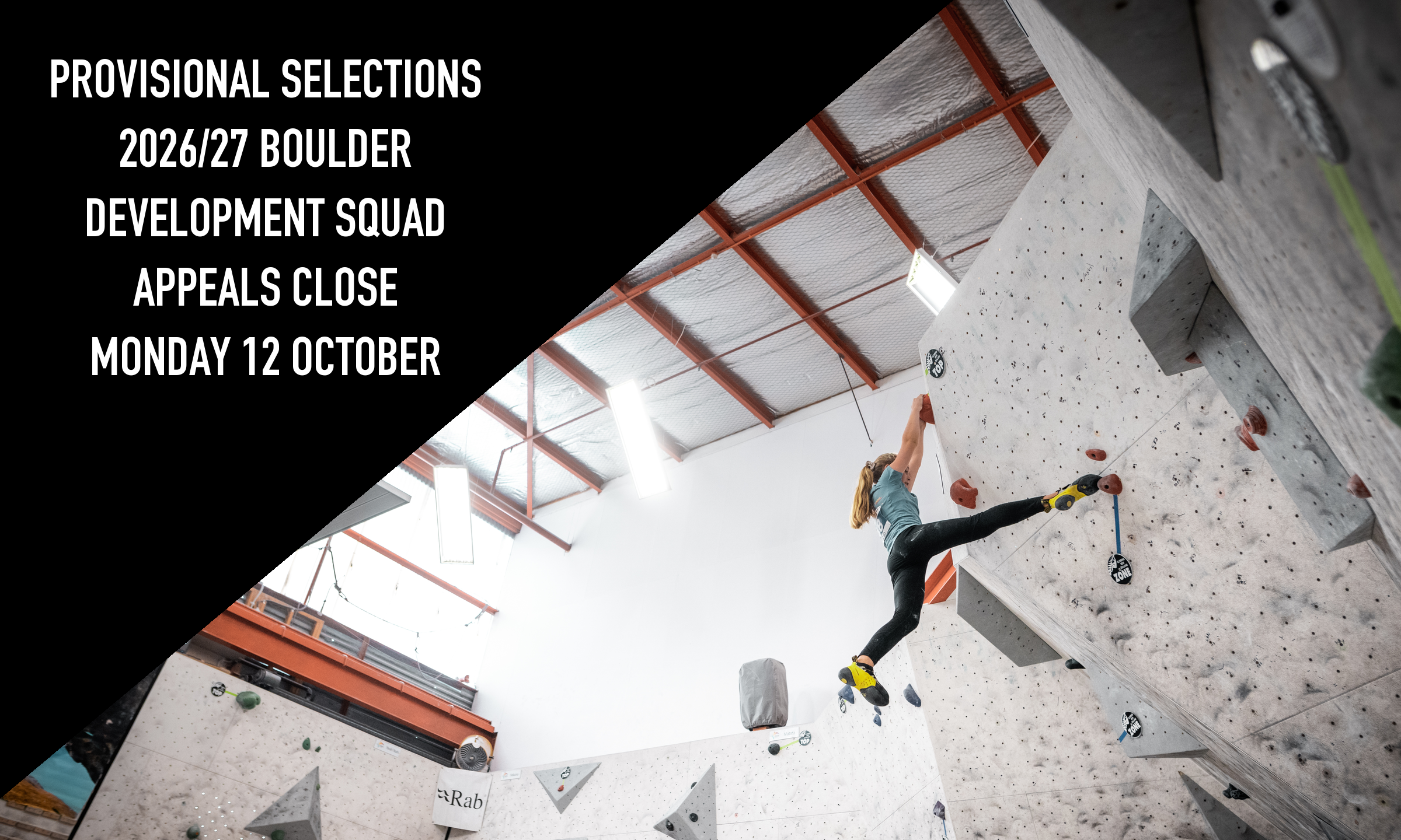 Provisional 2026–27 Boulder Development Squad selections from Boulder A Nationals